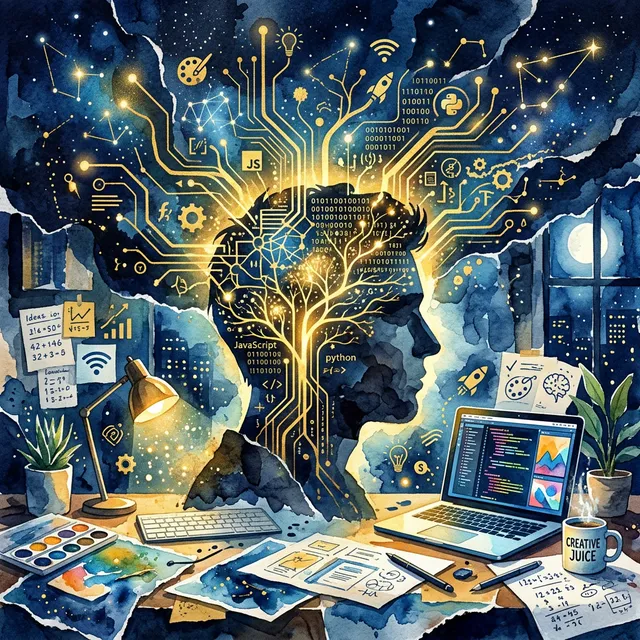 Biurko freelancera używającego silników optymalizacyjnych.