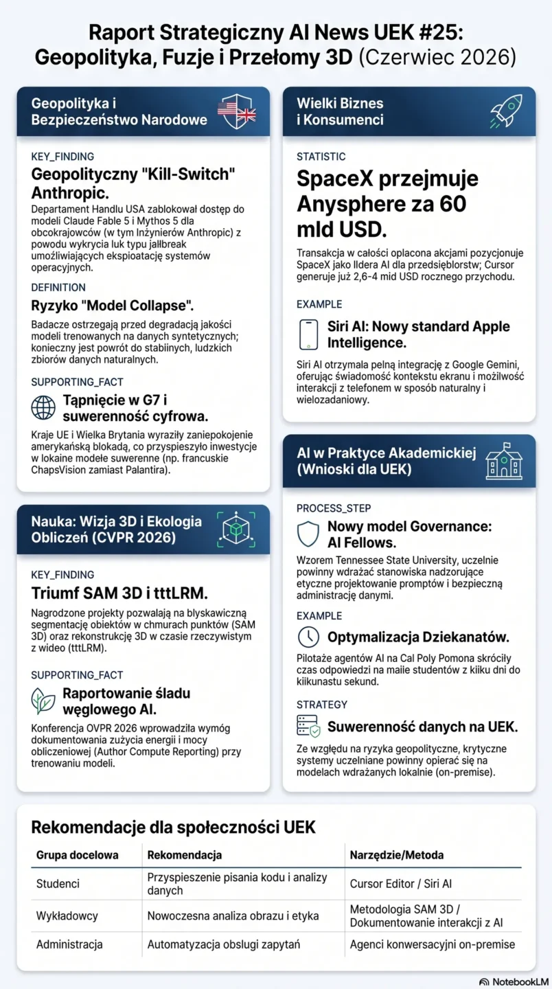 Infografika AI News UEK