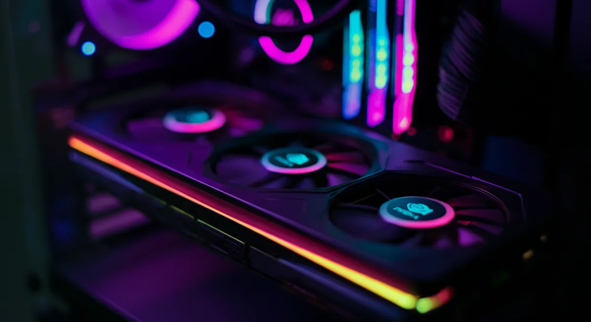 Wizualizacja nowej karty Nvidia RTX Spark w nowoczesnej obudowie PC